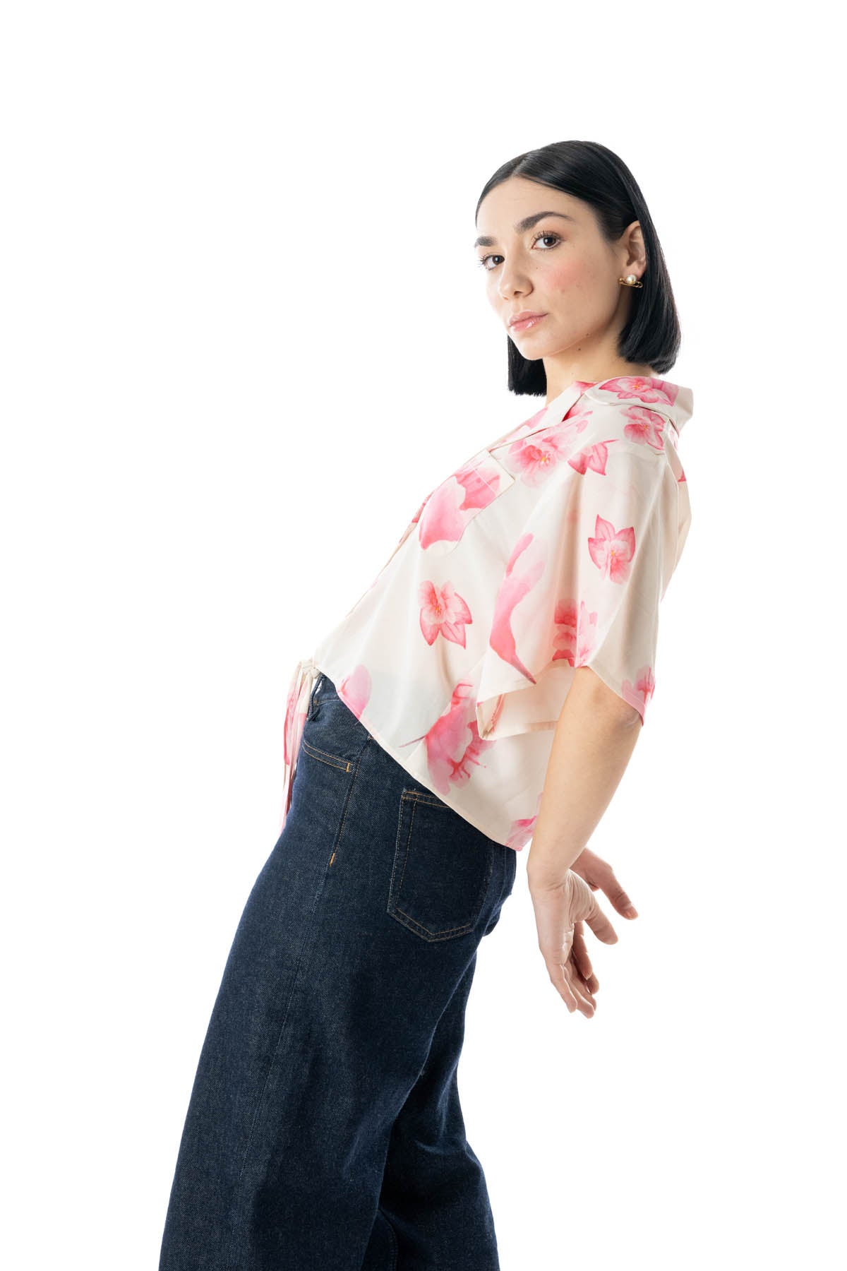 FSTCSP.7 (Printed Crop Shirt with Knot)