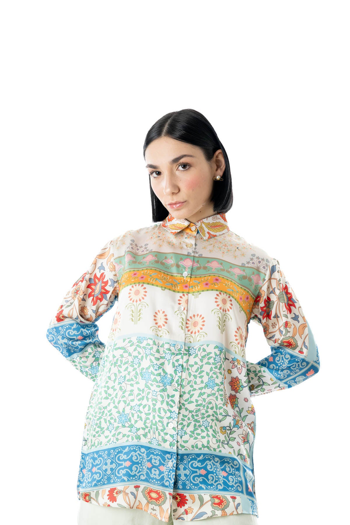 FSTOSP.6 (Multicolor Printed Over-sized Shirt)